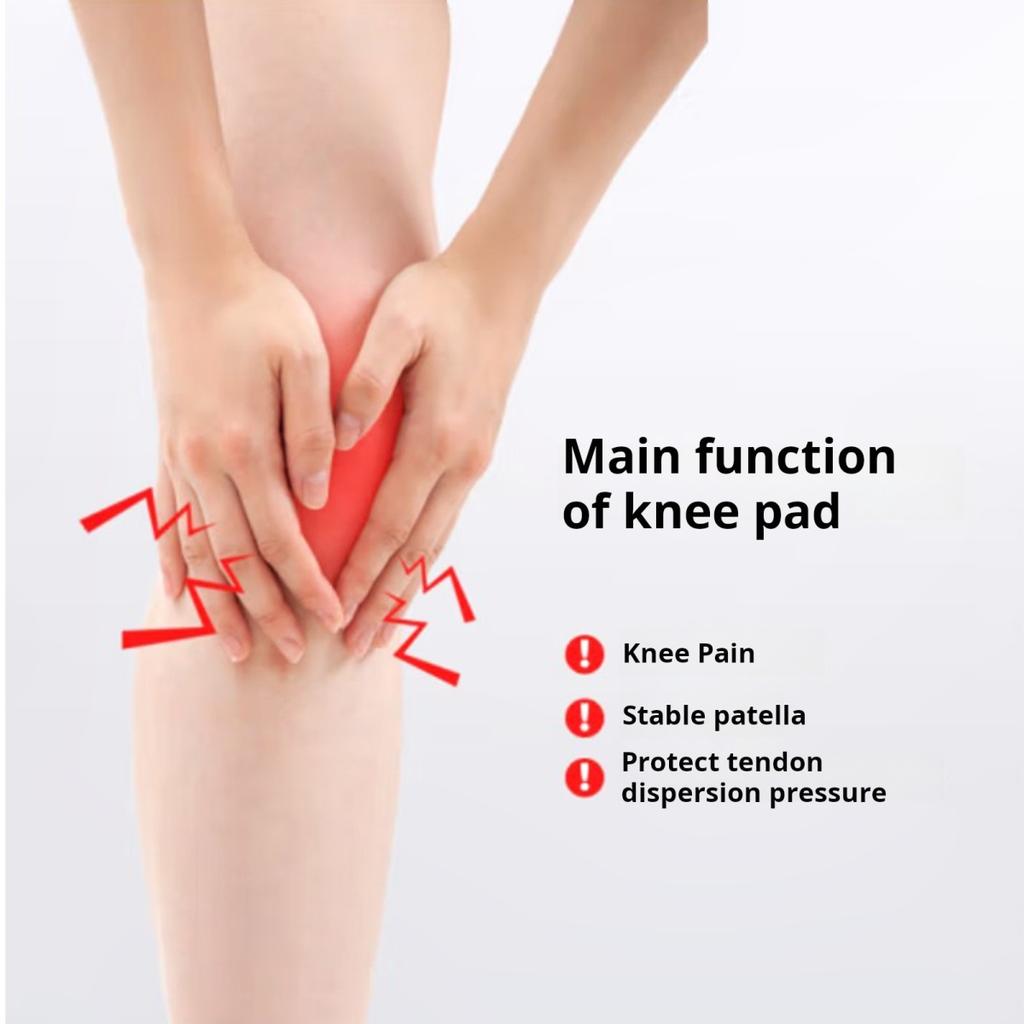 Unisex Knee Pad Ultrathin Good Breathability High Elasticity Fabric Sports Compression Knee Brace Bilateral Stabilizer Weightlifting Knee Support