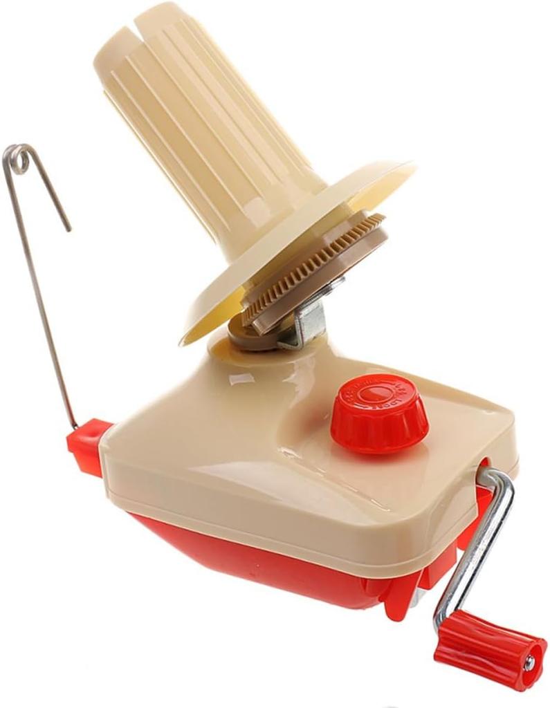 Manual Yarn Ball Winder - Handheld Fiber Wool String Winder For DIY Sewing & Knitting Portable Hand-Cranked Thread Organizer Kit