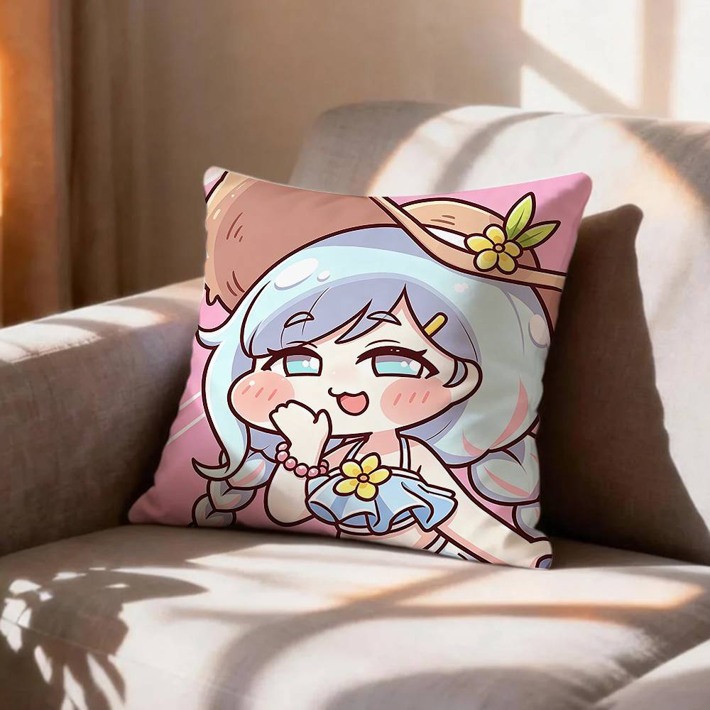 LOVELY TTrickcal Chibi Go GGame Pillow Case Pattern Printed Pillowcase For Living Room Sofa Cushion Cover