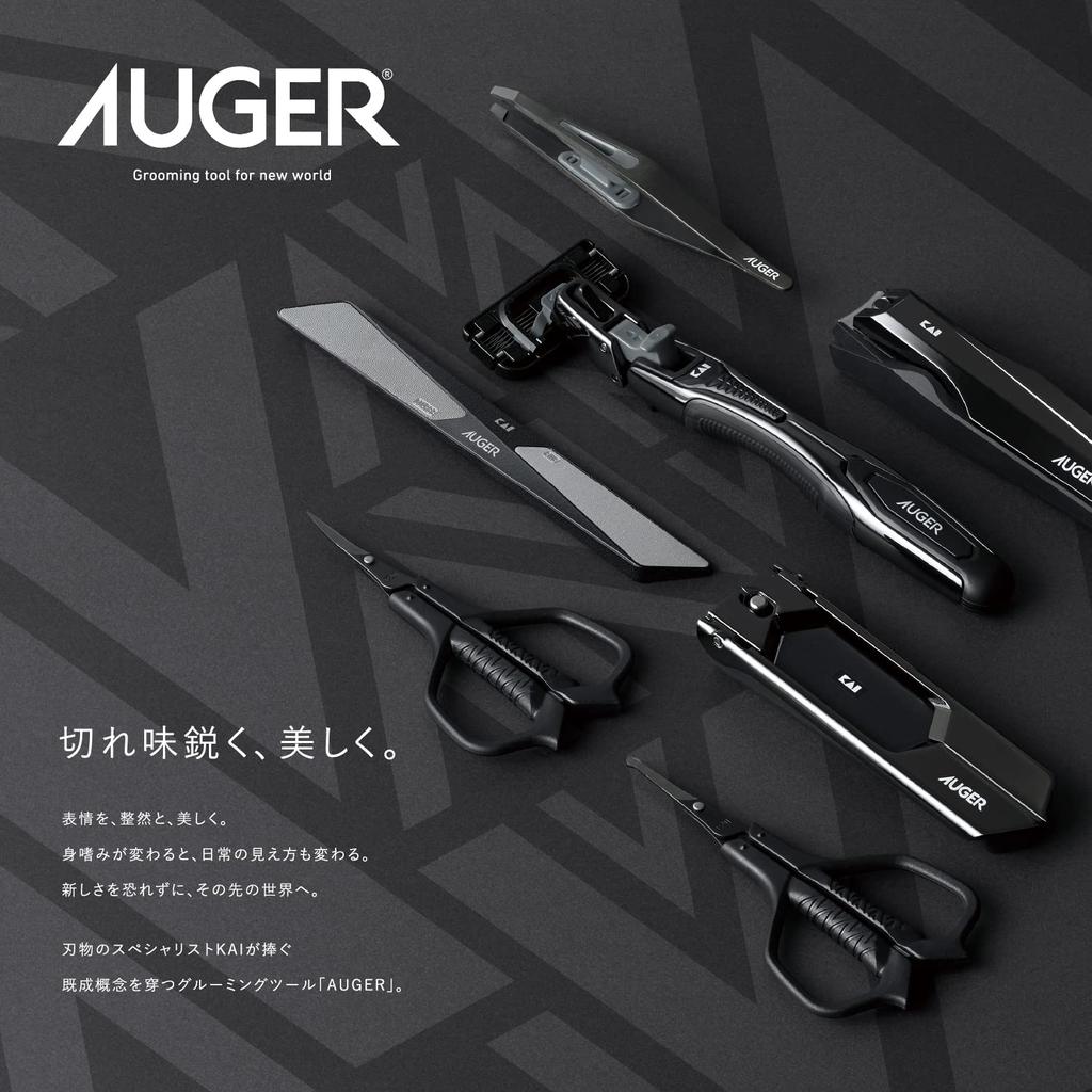 KAI CORPORATION AUGER Precision Slant Tweezer для бровей и ухода - мужской инструмент для удаления волос на лице