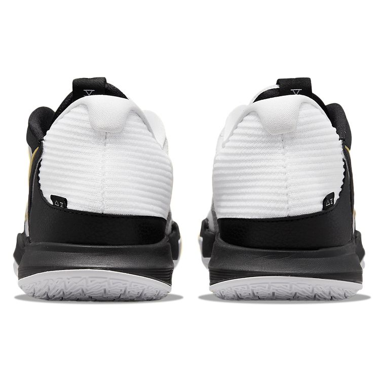 Nike Kyrie Low 5 Белые Черные Мужские Кроссовки Металлик Золото DJ6012-101