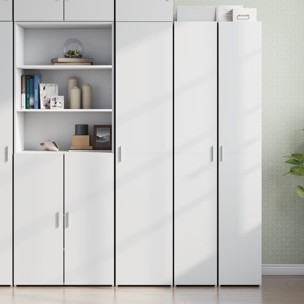 Highboard White 40 x 42.5 x 185 cm Particleboard