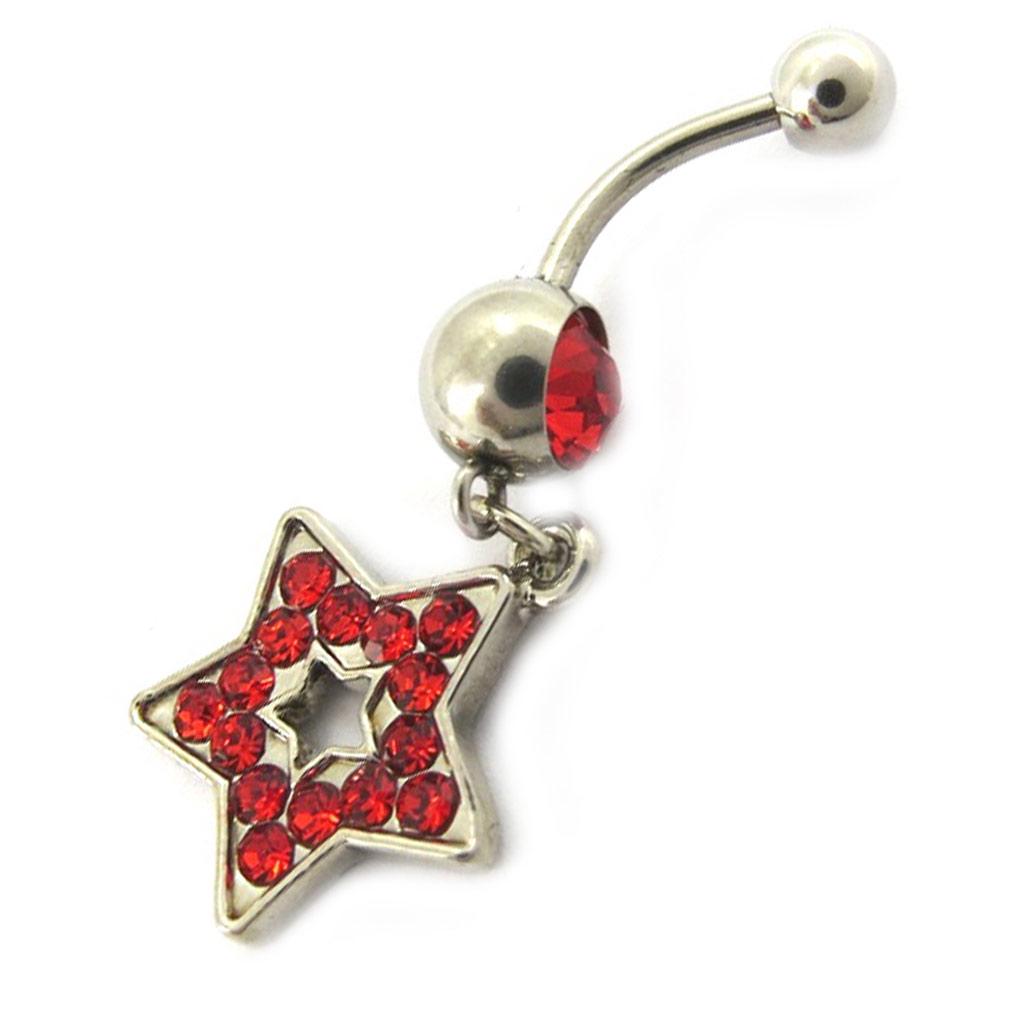 Les Trésors De Lily [E5307] — Пирсинг «Звезда», красный