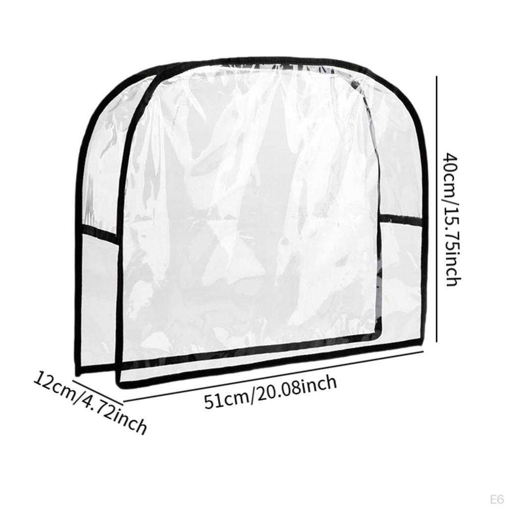 Чехол на спинку парикмахерского кресла прозрачный и водонепроницаемый для офиса салона