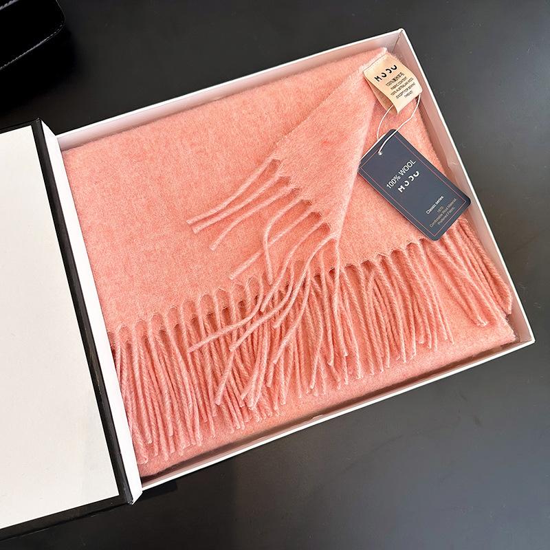 Wool Scarf Women's Winter Thickened High End New Camel Shawl Birthday New Year Gift