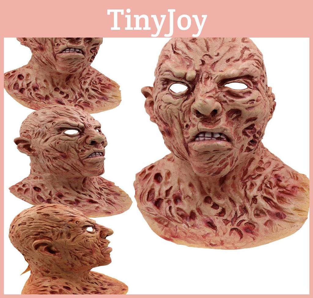 Creepy Freddy Krueger Latex Mask Full Head Helmet For Halloween Party Cosplay