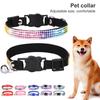 Pet Necklace Inlaid Rhinestone Dress-up Adjustable Breakaway Pet Cats Dogs Collars with Bell