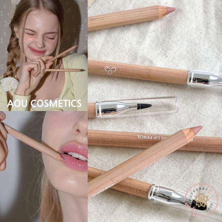 Карандаш для губ AOU BLENDING LIP PENCIL 6 цветов, натуральный карандаш для губ, обеспечивающий гладкое скольжение, стойкость и деликатное качество.