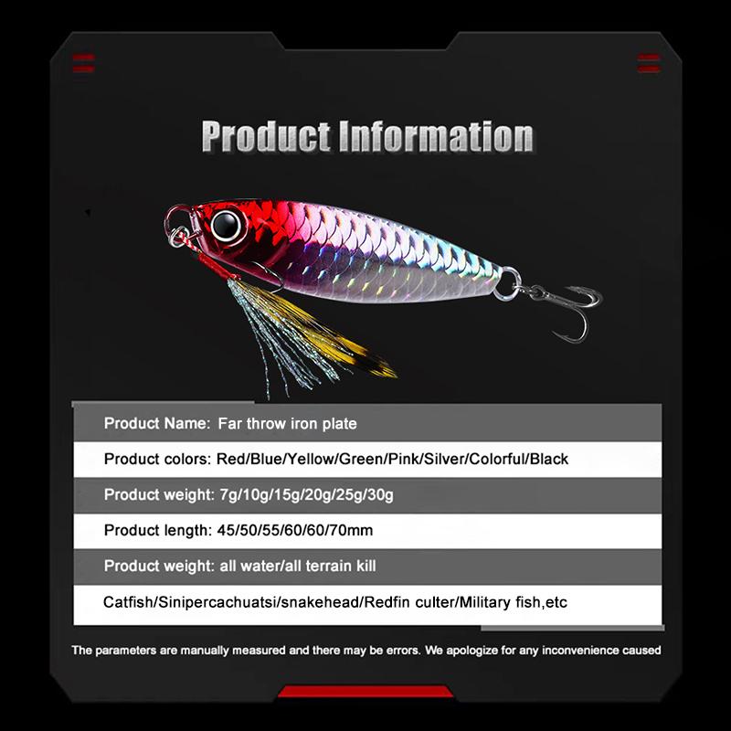 Luya Bait Bursts The Fishing Shore And Throws Luya Iron Plate Lead Fish Catchy Fish Simulation Fake Bait Hard Bait