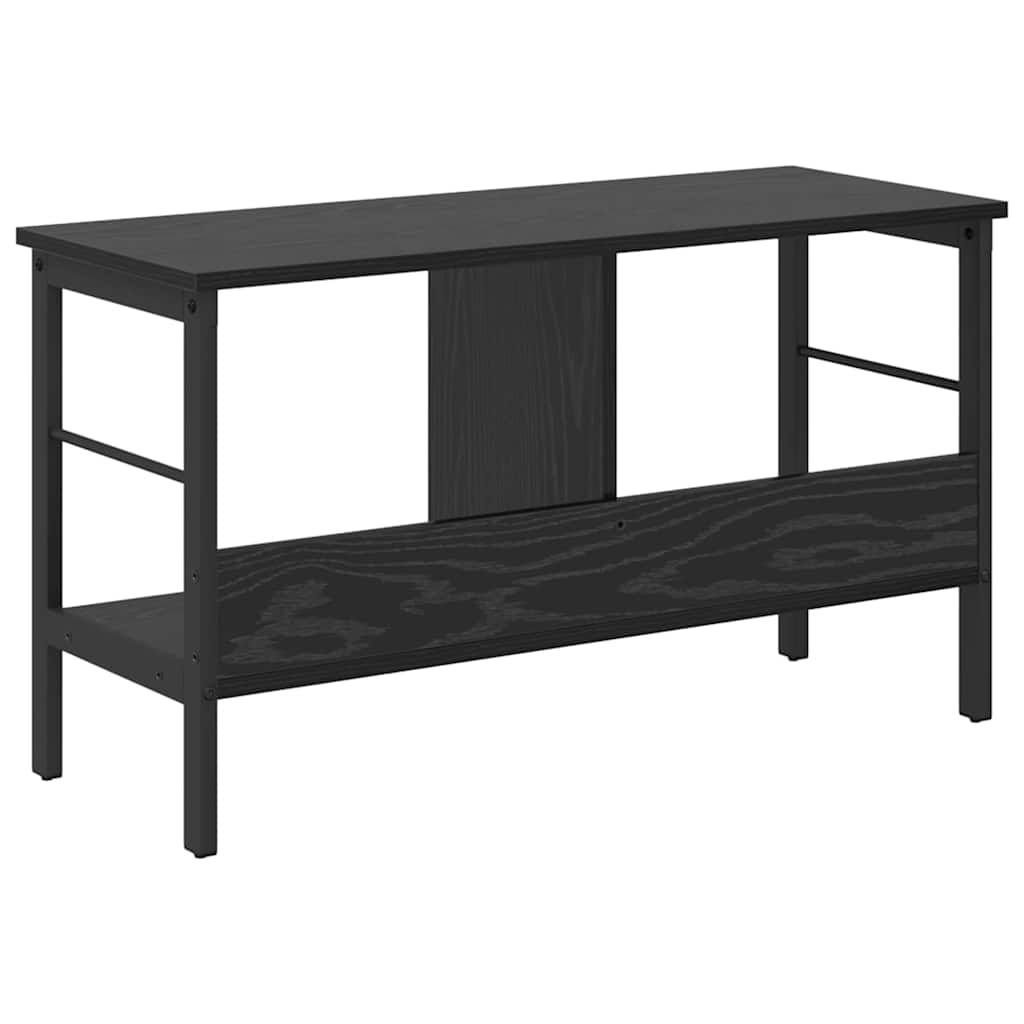 Bookshelf Black Oak Effect 82 x 32 x 47 cm Engineered Wood