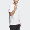 Adidas T Shirts Unisex White Crew Neck Moderate Straight Fit HM3548