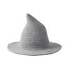Halloween Witch Hat for Women Felt Wide Brim Foldable Pointed Wizard Hat for Party Masquerade Cosplay Costume Accessory