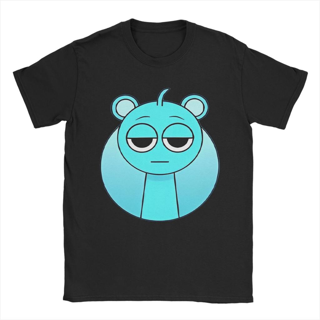 Humor Sprunki TShirts for Unisex Unisex Round Collar 100 Cotton T Shirt Cartoon Anime Game Short Sleeve Tees Birthday Gift Clothes