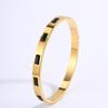 Premium Trendy Geometric Curve Stainless Steel Bangle Elegant Accessory Perfect for Parties Trendy Certified Bracelet
