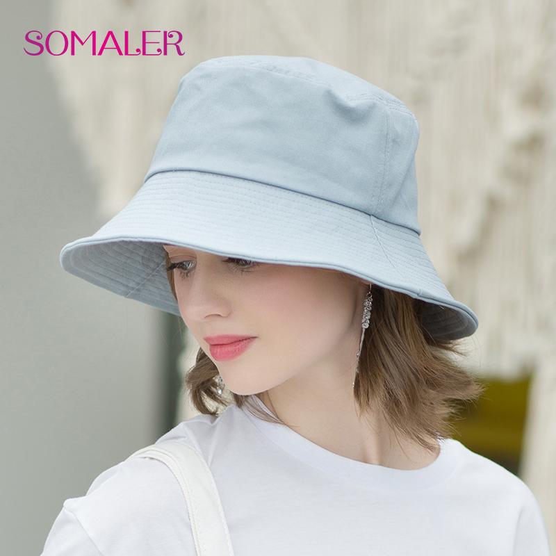 SOMALER Летние хлопковые шляпы от солнца для женщин. Пляжные шляпы от солнца с подбородочными ремнями.
