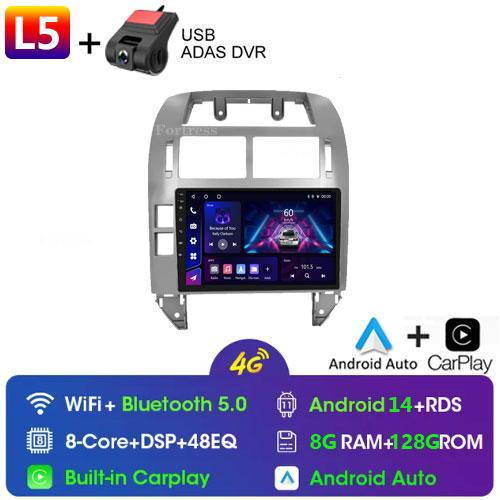 Fortress для Volkswagen Polo Mk4 2001 - 2011 Android автомобильный радиоприемник мультимедийный плеер Carplay Auto Stereo GPS Navi 2din DSP головное устройство
