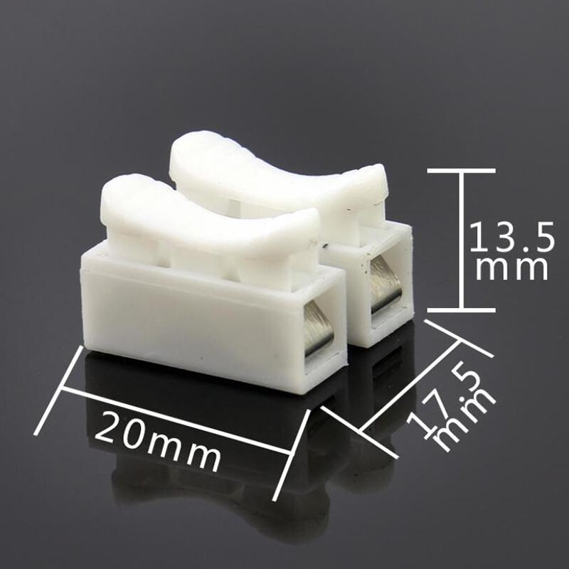 20pcs-50pcs Electrical Cable Connectors CH2 CH3 No Solding Quick Cable Wire Connector No Screw Terminal Block Spring Clamp
