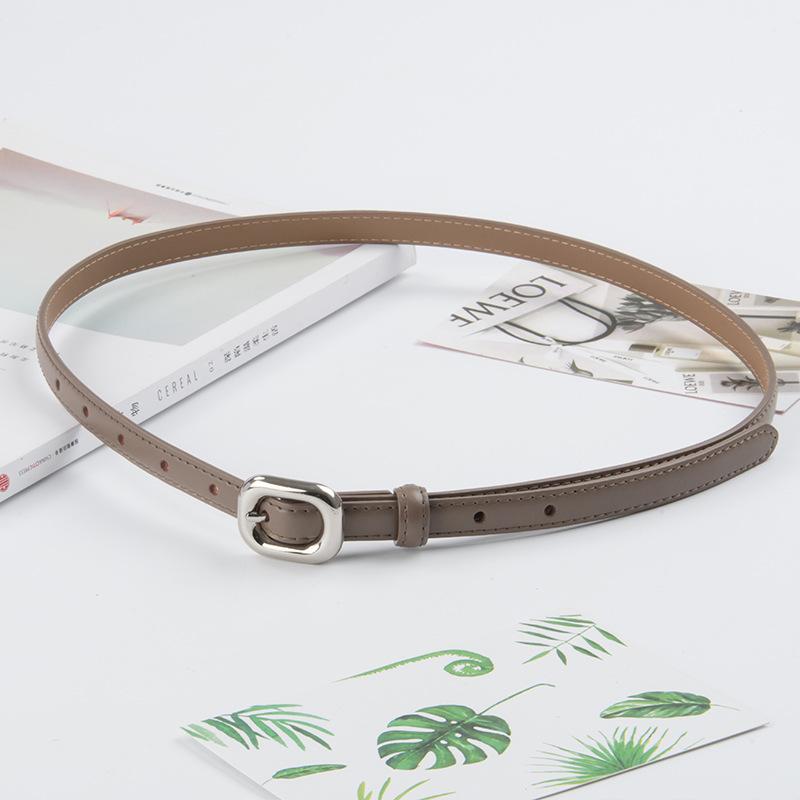 Четыре сезона в наличии новый кожаный женский тонкий ремень кожаный универсальный модный женский простой джинсовый женский ремень