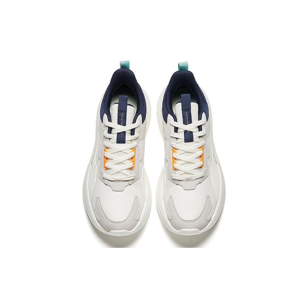 Anta Удобные универсальные нескользящие износостойкие кроссовки с низким верхом мужские кроссовки белые 912345579-7