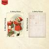 32pcs, Vintage Christmas Postcards, Santa Claus, Birthday/anniversary Gifts, Collectibles, Suitable for Gifting, and Mailable.