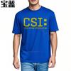 Funny tshirt Fashion Streetwear Tshirts Csi Crime Scene Investigation Print Summer Trendy Tshirt Hiphop Unisexs Tshirt Crew