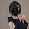 Geometric Toothed Insert Comb Rhinestone U-shaped Hair Clip Elegant Butterfly Hairpin  Gifts
