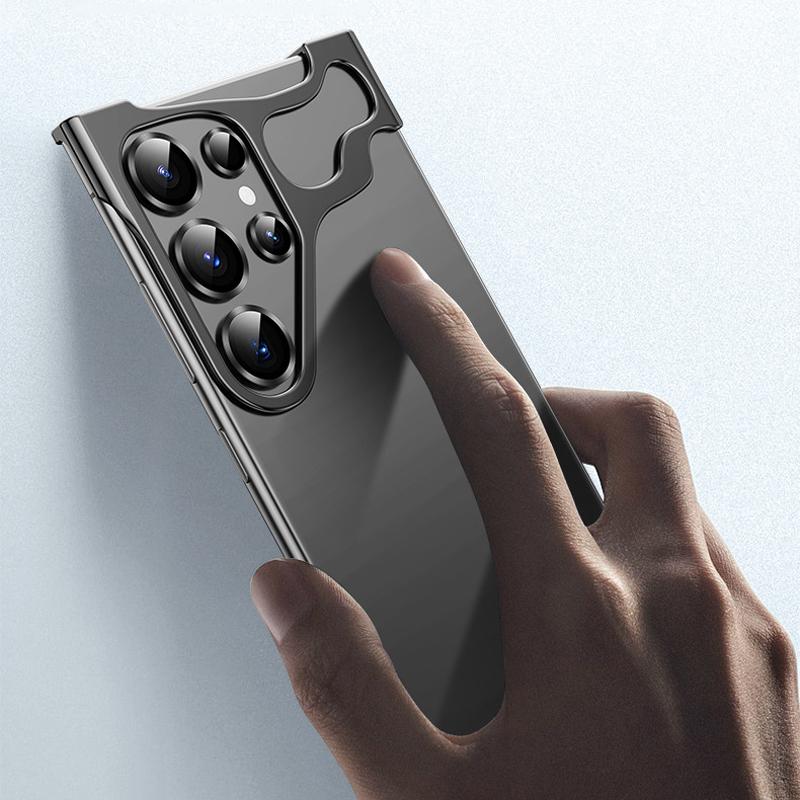 Роскошный нестандартный чехол-бампер из алюминиевого сплава для телефона Samsung Galaxy S25 S24 S23 Ultra Plus, защитная пленка для объектива, ударопрочный металлический чехол