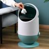 Household Light Luxury Creative Bathroom Kitchen Covered Garbage Bin Living Room Sanitary Paper Towel Toilet Storage Basket