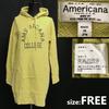 Americana Sweatshirt Tunic Dress Women’s FREE Yellow Japan(USED)
