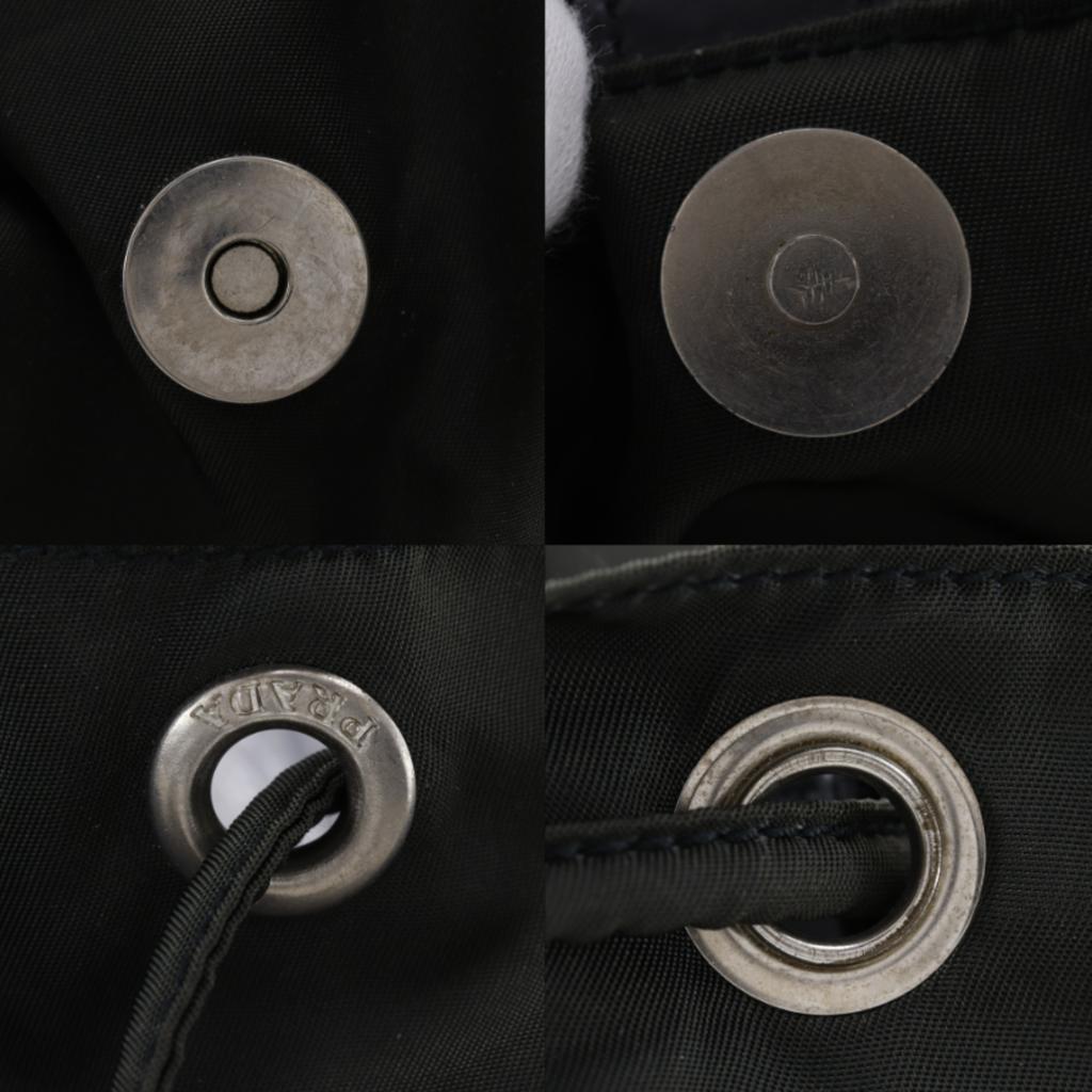 PRADA Backpack Daypack khaki Nylon Women Used