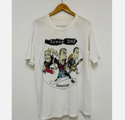 Винтажная зеленая футболка Green Day Insomniac 1995 года в стиле панк-рок
