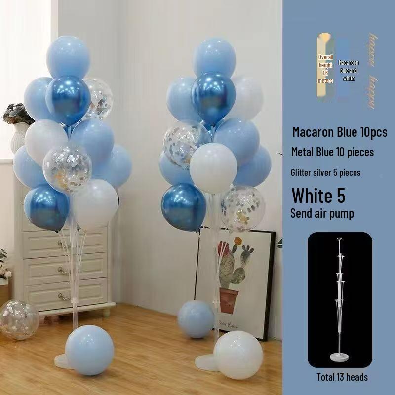 Glow-in-the-Dark Floor Balloons for Birthdays & Anniversaries, New Year’s Movable Stand
