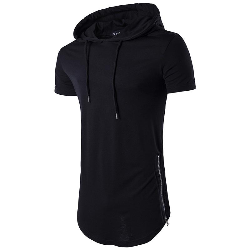 Mens Slim Fit Short Sleeve Hooded Tee With Premium Quality Muscle Tops For Casual Fashion