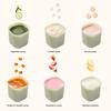 Поднос для заморозки продуктов с крышкой Силиконовая форма для порционного контроля для пюре бульона Легко извлекается Не содержит Бисфенол А Штабелируемый Важный элемент хранения для домашних блюд для детей