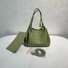 Hand Woven Tote Bag For Commuting  One Shoulder Crossbody Tote Bag