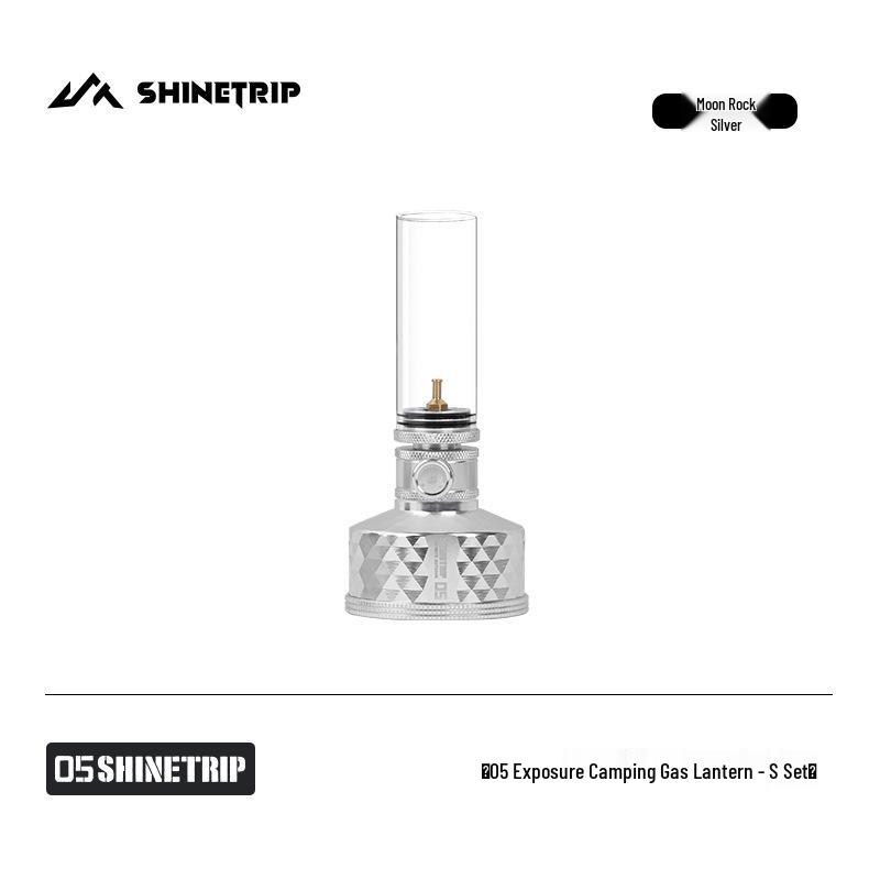 Газовая лампа ShineTrip Mountain Fun 587, ветрозащитная, с ЧПУ-резьбой и освещением для атмосферы кемпинга