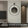 Creative Modern Art Wall Clock for Living Room and Porch