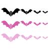 48PCS Pinks / Black Bats for Wall Halloween 3D Bats Halloween Festive 3D Bat Stickers Decorations for Home DIY Wall Decal