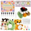 3Pcs Crochet Kit for Beginners Complete Crochet Knitting Kit Adorable Animal Crochet Starter Pack DIY Crochet Craft Kit