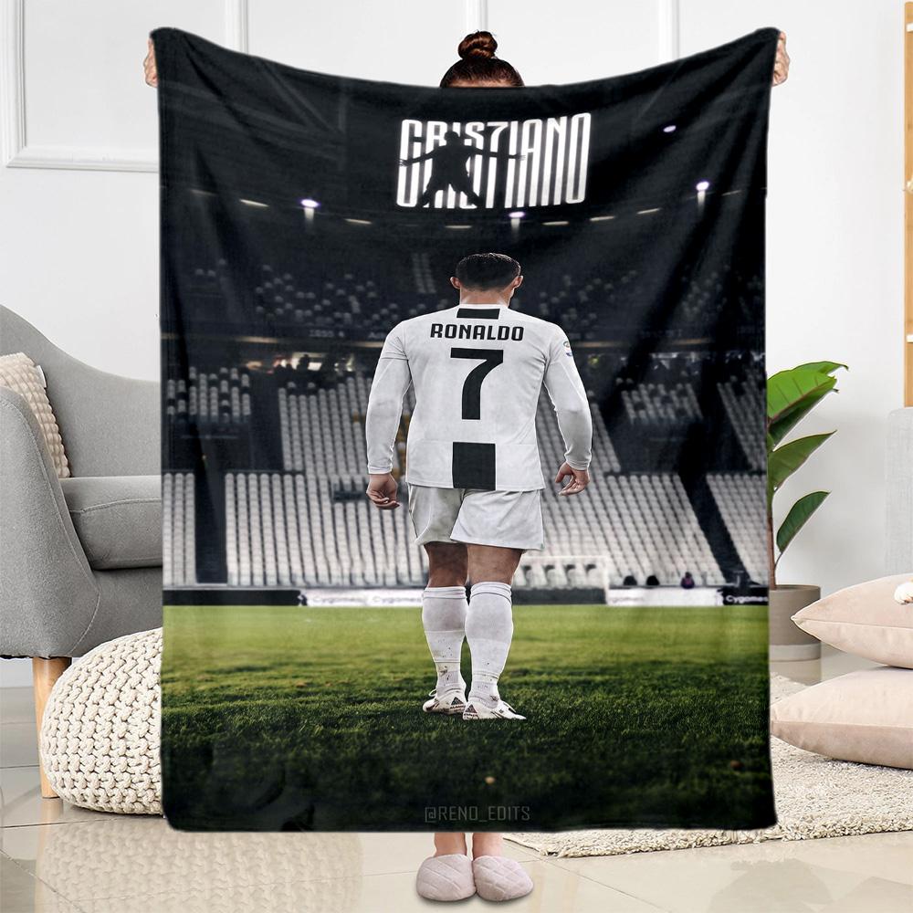Cristiano Ronaldo's Legacy Blanket Warmthful Decor Perfect for Livingroom Couch Sofa All-Season Use Digital Print