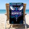 Custom Name Beach Towel Charlotte-Hornets Logo Beach Towel, Soft Microfiber, Gift for Her/Him, Birthday, for Pool, Beach, Travel, Fan gifts