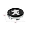 4pc 56/60mm Car Wheel Center Covers Badge Hub Cap Accessories For Peugeot 206 307 308 3008 207 208 407 508 2008 5008 107 106 205