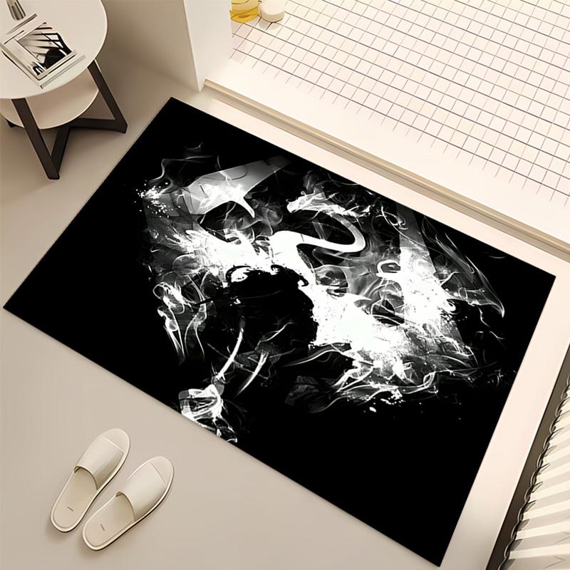 1pc Skyrim Print Area Rug - Soft, Washable Non-Slip Indoor Mat, Living Room, Home Office Decorative Rug,Office Decorative
