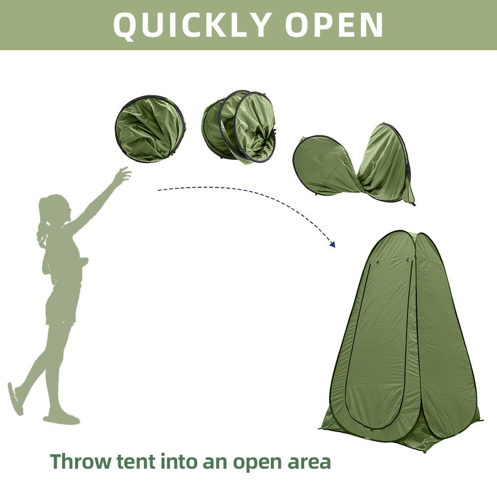 Палатки-автоматы для кемпинга  Просторное и портативное укрытие для уединения с отличной вентиляцией Идеально для уличного туалета