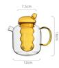 Glass Pitcher Cute Teapots Glass Set Tea Set Kettle Glass Mug Cups Teaware Heat Resistant Glasses Tea Pot Set Tea Infuser