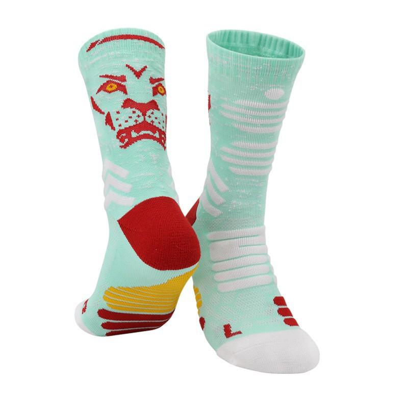 City Version Fans Basketball Socks Actual Combat Towel Bottom Elite Socks Summer Thickened High-Top Medium Tube Socks Men'S Sports Socks