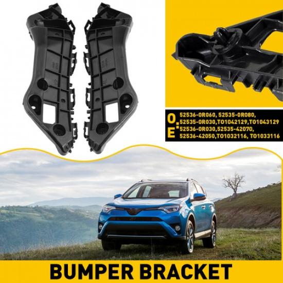 Left+Right Side Support Bumper Retainer Bracket Bumper For 2013-2018 Toyota RAV4
