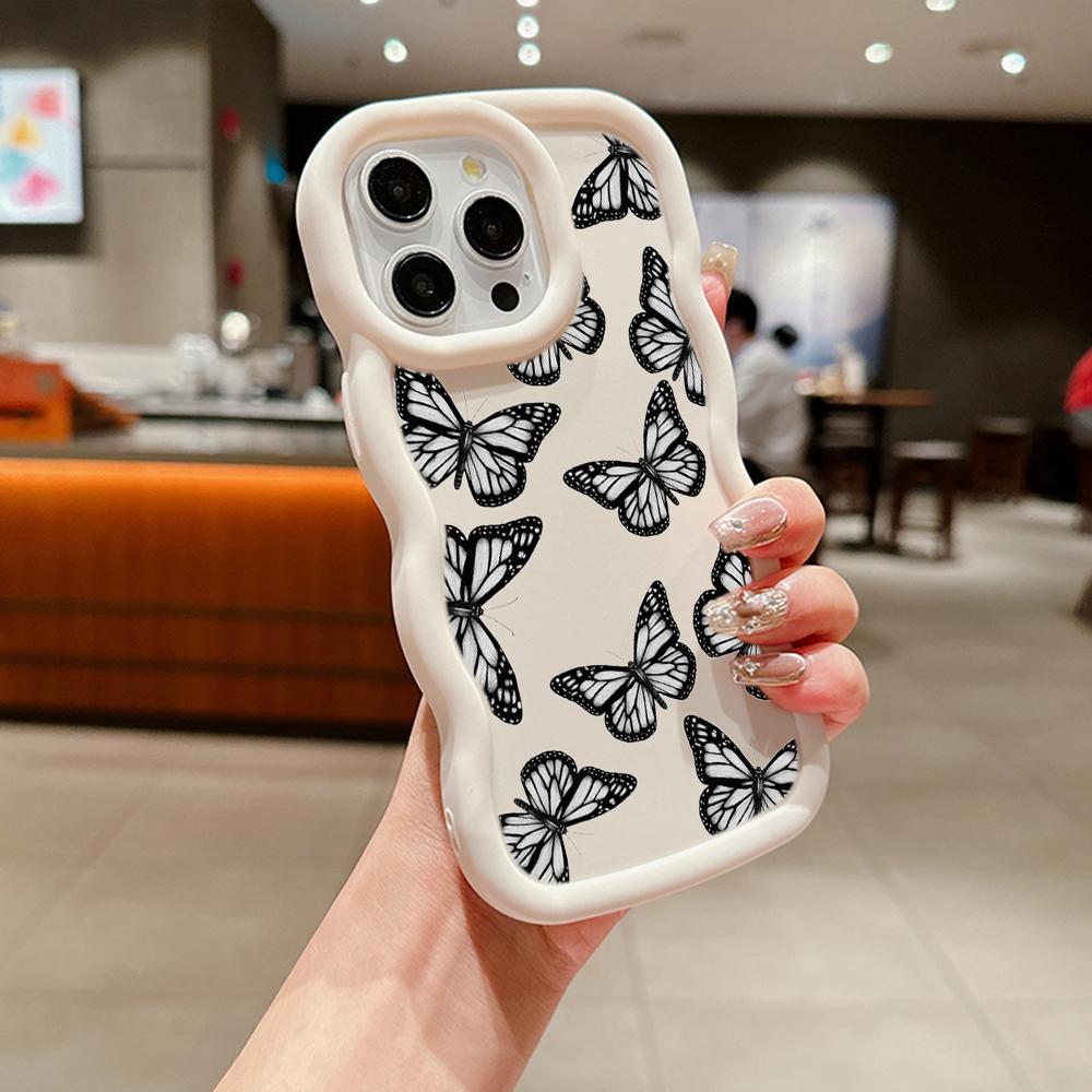 Мягкий чехол для телефона Macaron из ТПУ для Xiaomi Poco X3 X5 X6 M6 Pro Redmi 10c 12C 13C Redmi Note 9 10 11 12 13 Pro 10s 11s 12s, чехол Ae58 с бабочкой, арт-дизайн