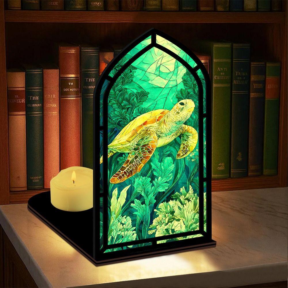 Acrylic Candle Holder Multicolor Tabletop Holder Light-transmitting Table Setting Tabletop Display