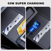 USB-концентратор Док-станция быстрой зарядки 65 Вт Type-C для Tesla Model Y Launch Juniper 2025 Model 3 Highland 2024-2026 Центральное управление